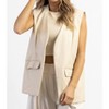 Women's LACI LEATHER HALTER CROP AND VEST SET - CRESCENT - 3 of 4