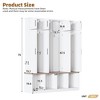 Grungis Freestanding Coat Racks with 8 Cabinets and 4 Open Compartments,Hall Tree with 4 Hidden Hooks,Entryway Furniture for Hanging Clothes - 3 of 4
