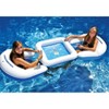 Swimline 33" Inflatable 3-Piece Poker Game Deck and Chairs with Waterproof Playing Cards - White/Blue - 3 of 3