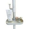 Vynxaria Adjustable Laundry Pole Clothes Drying Rack - White - 4 of 4