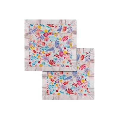 Loulou Lollipop Muslin Security Blanket - Light Field Flowers 2pk