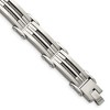 Chisel Stainless Steel Brushed and Polished with Cable Inlay 8.5" Bracelet - 2 of 4