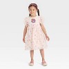 Toddler Girls' Bluey Floral Short Sleeve Tulle Dress - Pink - 4 of 4