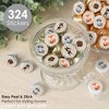 Big Dot of Happiness Woodland Creatures - Baby Shower or Birthday Party Small Round Candy Stickers - Party Favor Labels - 324 Count - 2 of 4