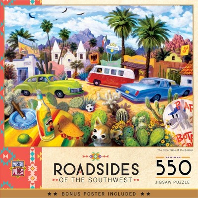 MasterPieces Roadsides of the Southwest Puzzles Collection - The Other Side of the Border 550 Piece Jigsaw Puzzle