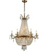 ALOADECOR Vintage Basket Chandelier French Country Decor With Crystal Accents - 3 of 4