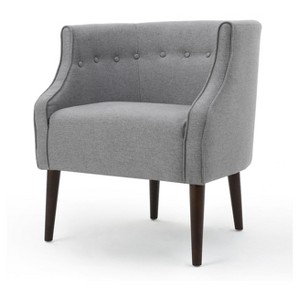 Brandi Upholstered Club Chair - Gray - Christopher Knight Home