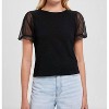 Women's Tulle Princess Sleeve Tee - GOLDIE - 2 of 4