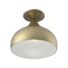 Livex Lighting Amador 1 - Light Semi-Flush Mount in  Antique Brass - 4 of 4