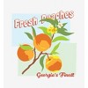 Natural World Fresh Peaches Crew Neck Short Sleeve Adult T-shirt - 2 of 2