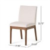 Upholstered Fabric Dining Chairs Set of 2,Armless Cushioned Dining Chairs with Wooden Legs Set of 2,Kitchen Dining Chairs-Cuddelewood - 4 of 4