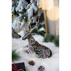 Gulches Elegant 12.2"x6.3"x10.5" Velvet Foam Sitting Deer Statue - Unique Decorative Accent for Year-Round Home Decor - 4 of 4