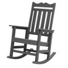 Sonkuki Patio Outdoor Adirondack Rocking Chair with Big Armrests, Weather Resistant, Easy Installation, Lawn and Backyard - 2 of 4