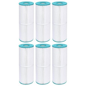 Hurricane Replacement Spa Filter Cartridge for Pleatco PRB50-IN, Unicel C-4950, Filbur FC-2390, and Jacuzzi J210/J220/J235/J245/J275, White (6 Pack) - 1 of 4
