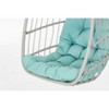 NicBex Outdoor Patio Wicker Hanging Egg Chair with Cushion and Stand for Patio Bedroom Porch Garden - 4 of 4