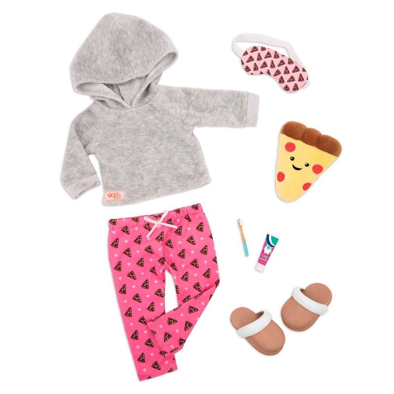 Our Generation Pajama Outfit for 18&#34; Dolls - Pizza Party Dreams, 1 of 8