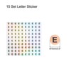 Unique Bargains Laser Capital Alphabet Round Self-Adhesive Reflective Letter Stickers 10 Pcs - 2 of 3