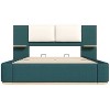 Christopher Knight Home Canary Modern Upholstered Platform Bed with Side Storage Shelves - 2 of 4