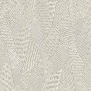 RoomMates Woven Reed Stitch Taupe Peel and Stick Wallpaper: Removable Vinyl, Geometric Abstract, 28.18 Sq Ft Coverage - 1 of 4