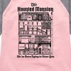Girls' - Disney - Haunted Mansion Parks Attraction Shirt Tail Raglan Graphic T-shirt - 2 of 4