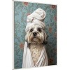 Amanti Art Spa Day Pooch by Mowzu  Framed Canvas Wall Art - 2 of 4