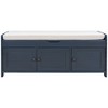 NicBex Shoe Rack Bench Shoe Storage Organizer Shutter-shaped Doors Removable Cushion Hidden Storage Space for Entryway Bedroom - 3 of 4