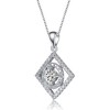 Elegant white gold plated neckalce with timeless design and refined finsih for a sophisticated look - 3 of 3