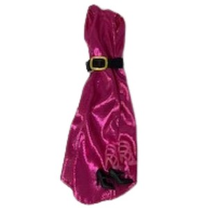 Doll Clothes Superstore Glam Pink Metallic Open-Back Dress with Two Pairs of Shoes for Barbie & 11.5" Dolls - 1 of 4