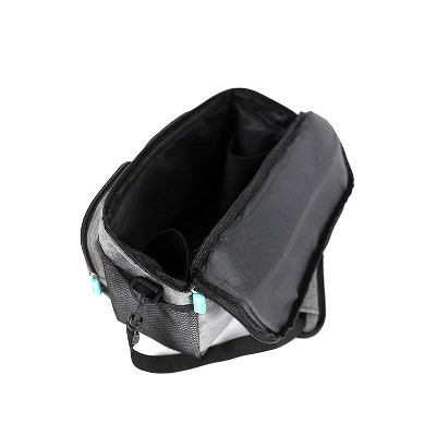 Multi-Compartment Stroller Bag with Adjustable Velcro Straps, Compact & Lightweight Bag for Diapers, Bottles, and Baby Accessories