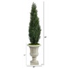 Nearly Natural 5-ft Cedar Artificial Tree in Sand Finished Urn (Indoor/Outdoor) - 3 of 4