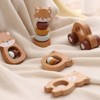 Freniland - Little Cub Grasping Combo, 5-Piece Wooden Baby Toy Set, FSC-Certified Beechwood,Montessori-Inspired for 10M+ - 2 of 4