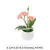 Unique Bargains Artificial Tree Mini Plum Blossoms Plastic 4.33"x4.33"x5.51" 1 Pcs - 3 of 4