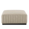 Modway Conjure Channel Tufted Upholstered Fabric Ottoman - 2 of 4