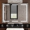 FUFU&GAGA White Anti-fog Mirror Cabinet with Adjustable Light Strips - 4 of 4