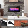 Gymax  42" Electric Fireplace with Wall-Mount and Freestanding Options 1500W Heater Remote Included - 4 of 4