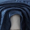 Isla Jade King/California King Stitch Velvet Quilt Bedding Set Navy Blue - 4 of 4