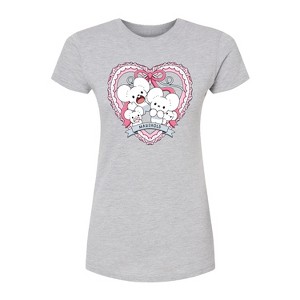 Women's - Pokémon - Maushold 4 Coquette Fitted Graphic T-Shirt - 1 of 2