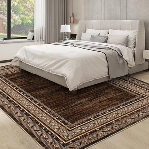 Acekool 5x7 Washable Rug – Modern Non-Slip Carpet for Living Room & Bedroom, Ultra-Thin Indoor Floor Mat - 1 of 4