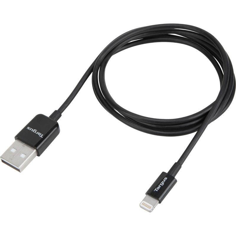 Targus Sync & Charge Lightning Cable for Compatible Apple® Devices (1M), Black, 1 of 4