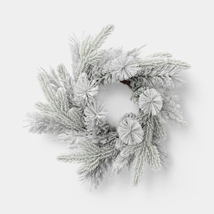 Heavy Flocked Mini Christmas Wreath Green - Room Essentials™ - 1 of 3