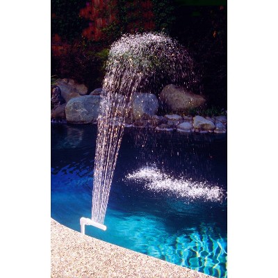 White Adjustable Spa and Pool Waterfall Fountain