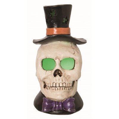 Transpac Resin White Halloween Light Up Vintage Decor