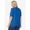 Woman Within Plus Size Perfect Elbow-Length Sleeve Cardigan - 3 of 4
