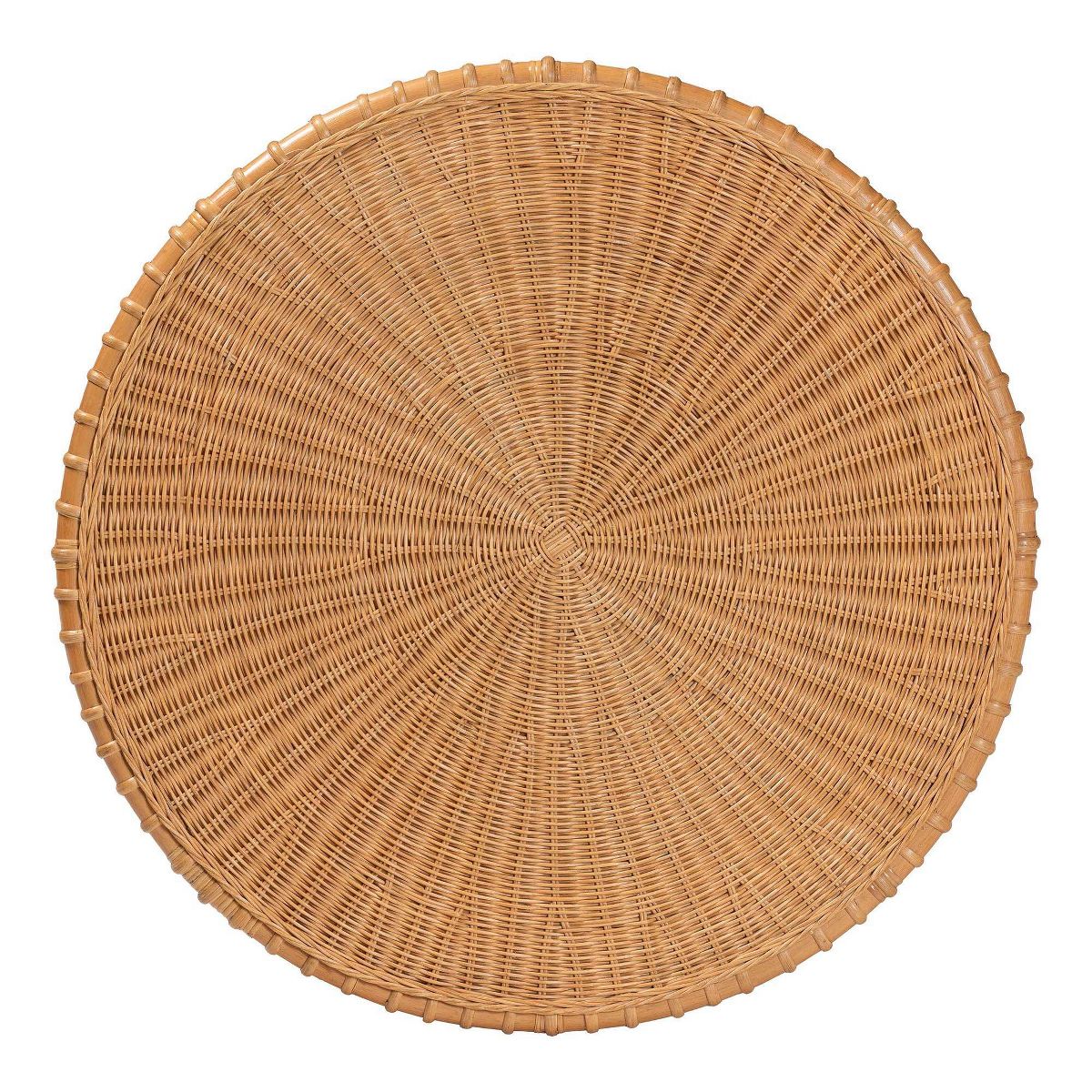 bali & pari Abel Natural Rattan Coffee Table with Splayed Legs Light Honey - thumbnail 9