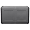 vidaXL Patio Storage Box 37.8 in.x20.9 in.x22.4 in. 60.8 gal Dark Gray and Black - 4 of 4