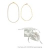 Adornia 14k Gold Plated 10" Tennis and Paperclip Chain Anklet Set - 3 of 3