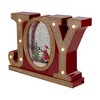 Northlight LED Lighted Joy Christmas Glitter Snow Globe - 11" - Red and Gold - image 3 of 4