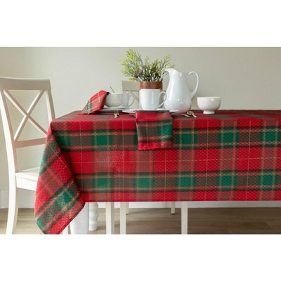 BrylaneHome Aberdeen Plaid Tablecloth Collection