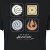 Women's - Avatar: The Last Airbender - Nations Symbols Cropped Graphic T-Shirt - 2 of 4