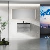 Bencmate Bathroom Storage Cabinets, Morden Floating Bathroom Vanity with Sink, Black Sand Top Basin, Soft Close, Gray, 29.5"*19.7"*22.5" - 2 of 4